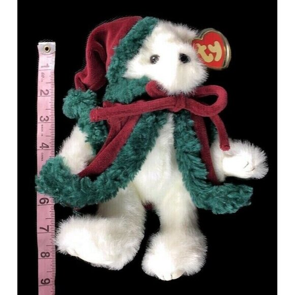 Ty Beanie Baby Klause Christmas plush Teddy Bear with origional tag - Picture 1 of 7